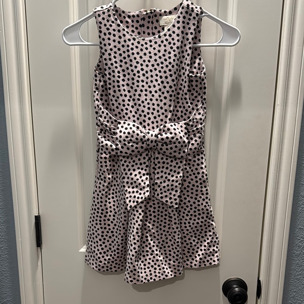 Blush Polka Dot Kids Dress